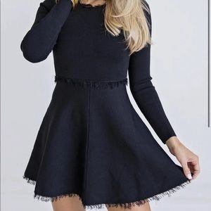 Karlie Mod Fringe Long Sleeve Dress